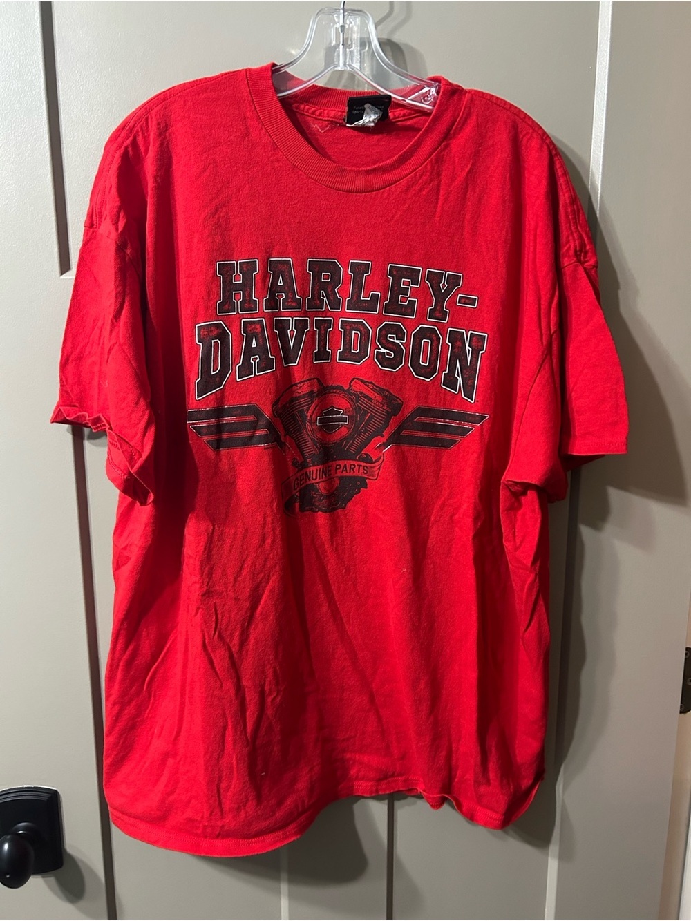Harley-Davidson Men's Red Graphic Logo T-Shirt Six Bends Fort Myers, Florida